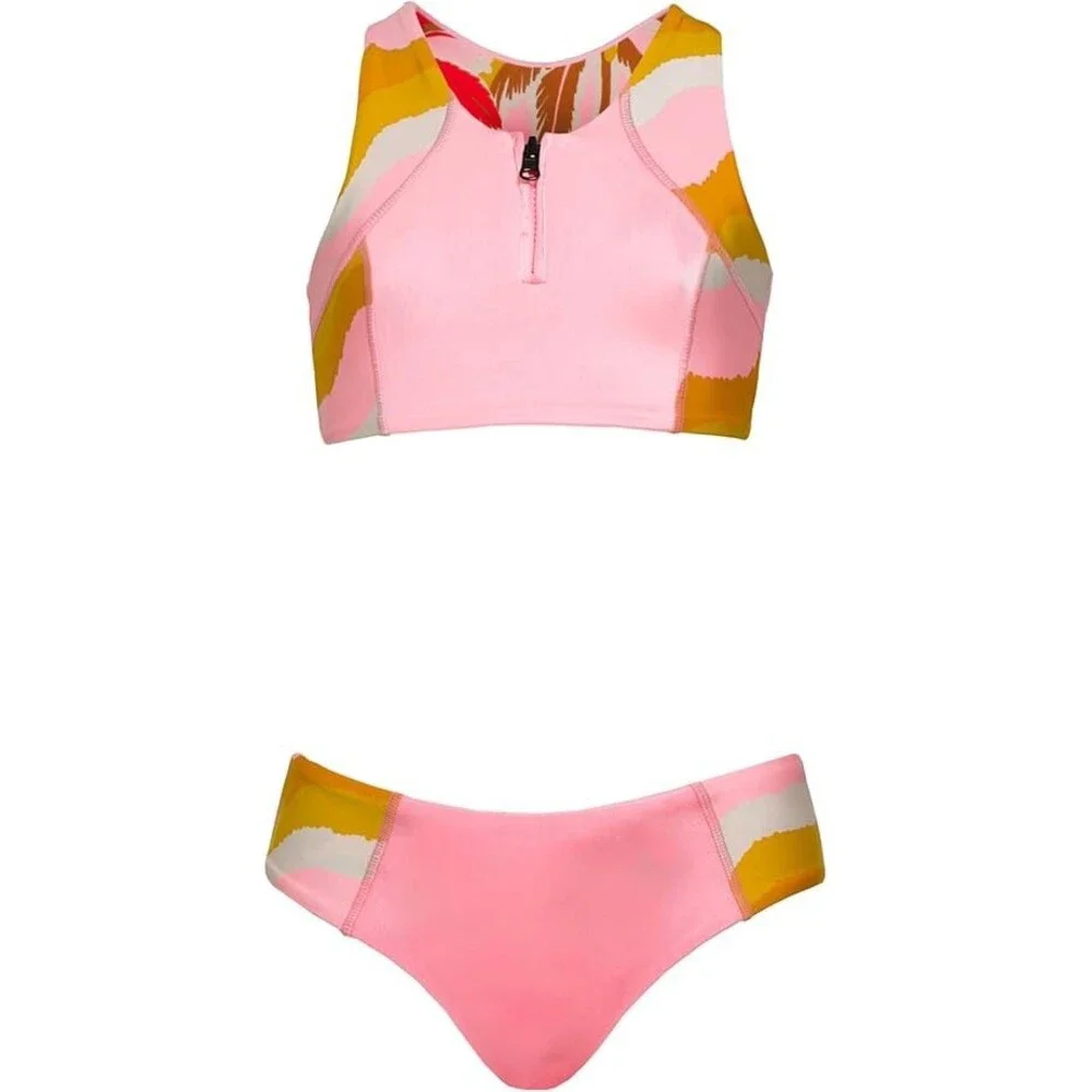 Maaji Candi Bikini Set Girls 14 Orchid Pink Stretch Racerback Pullover BUU1037